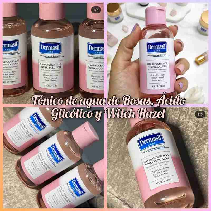 Tónico de Rosas y Ácido Glicólico