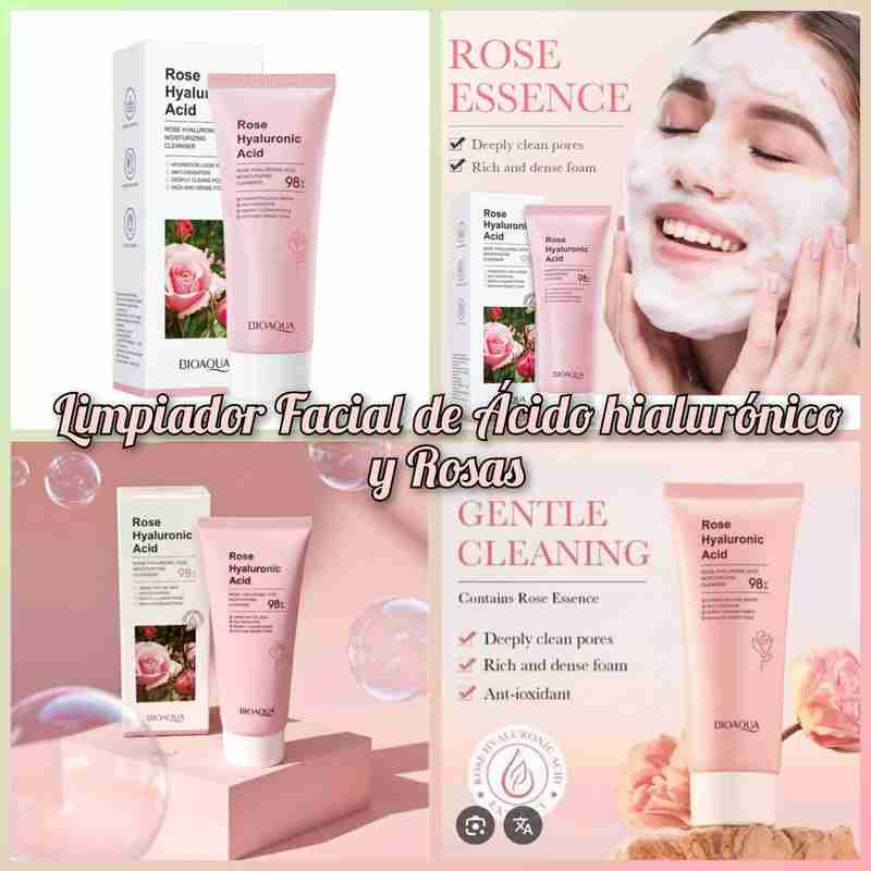 Limpiador De Rosas y Ácido Hialurónico 🩵🌹